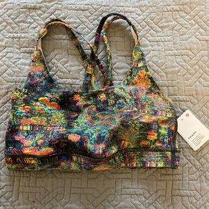 Nwt Lululemon glitch tapestry starlight energy bra